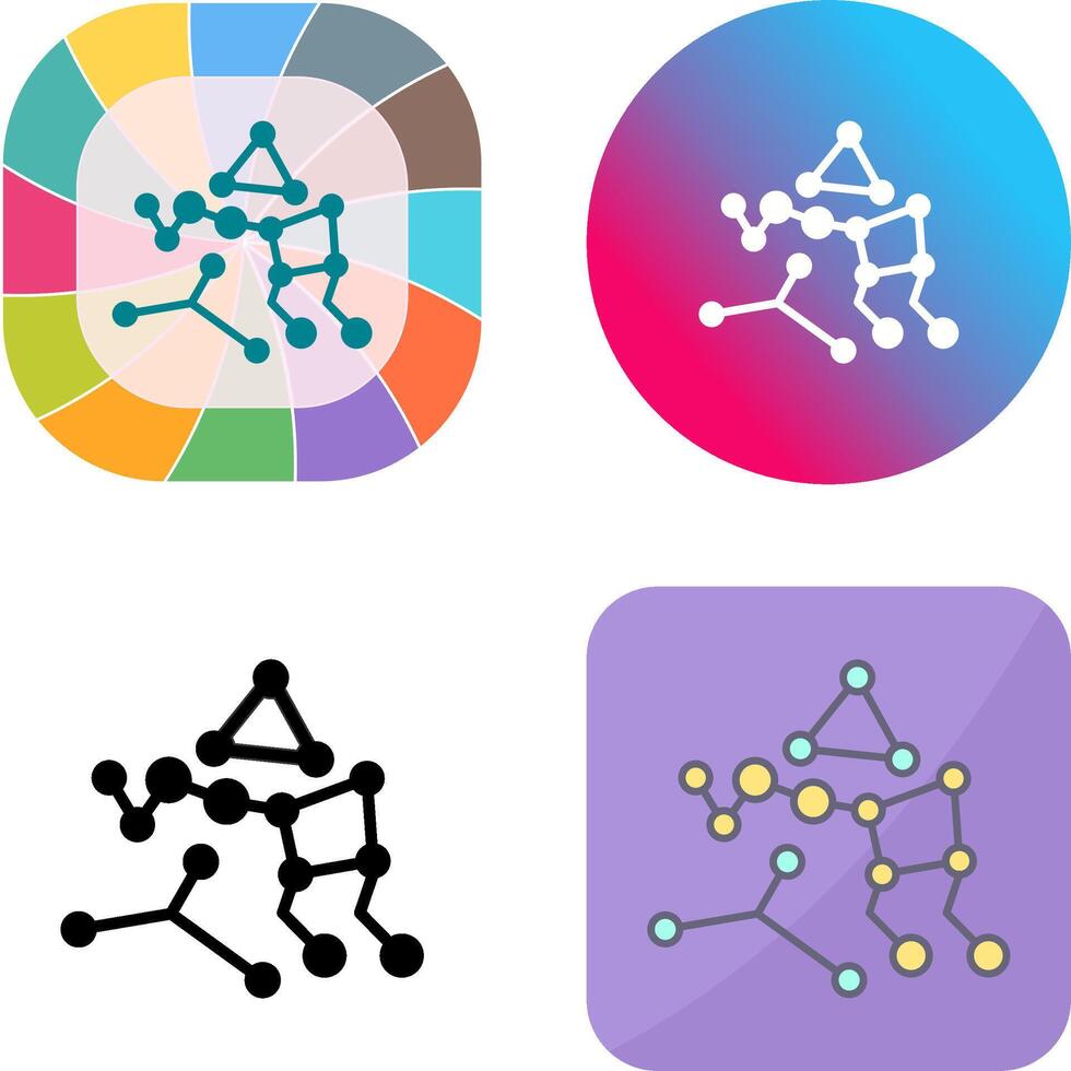 Ursa Major Icon Design vector