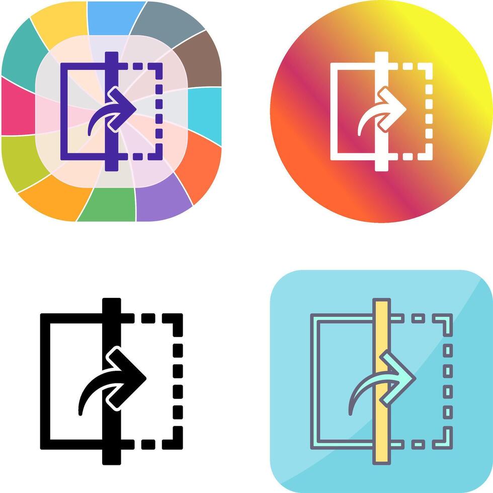 Reflect Icon Design vector