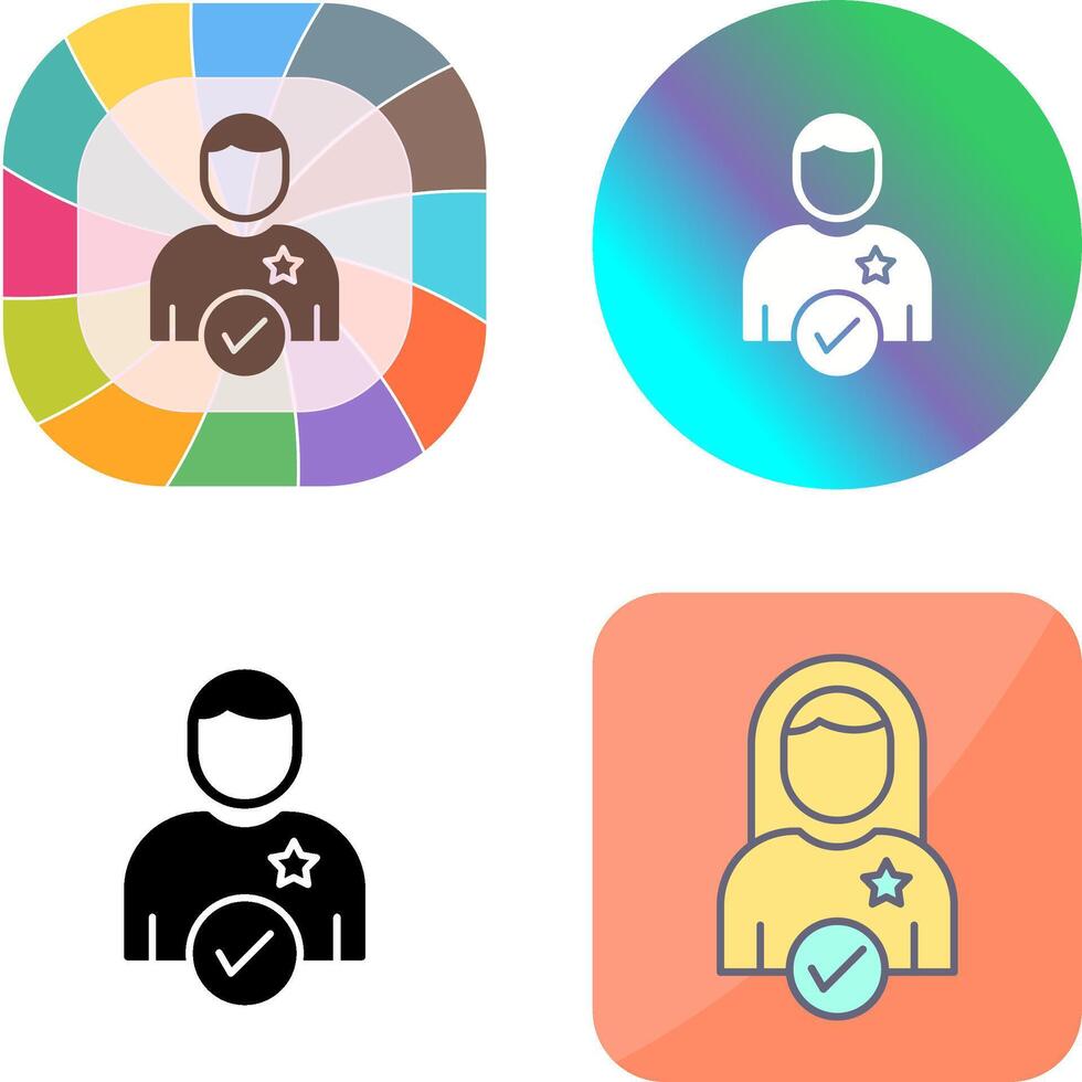 Candidate Icon Design vector