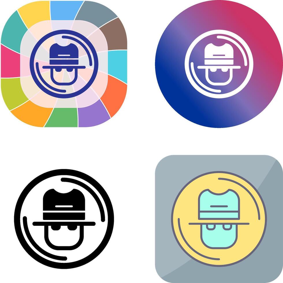 Spy Icon Design vector