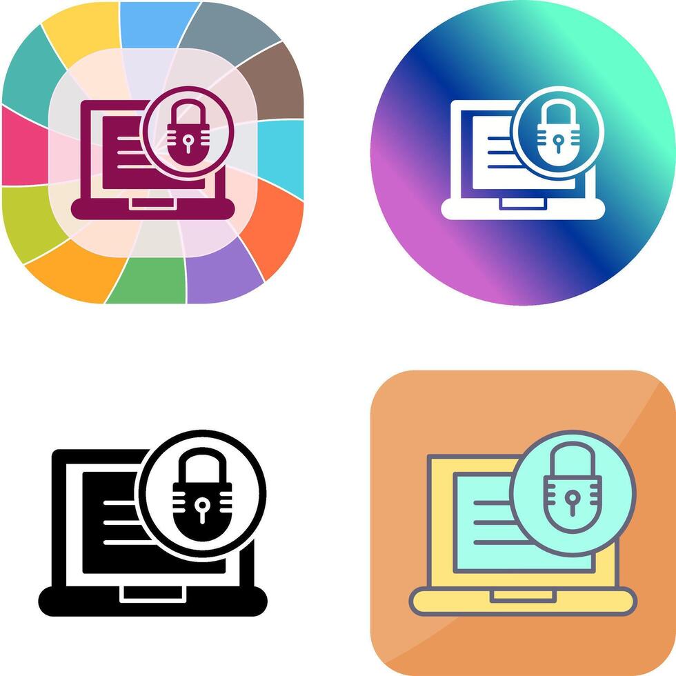 Padlock Icon Design vector