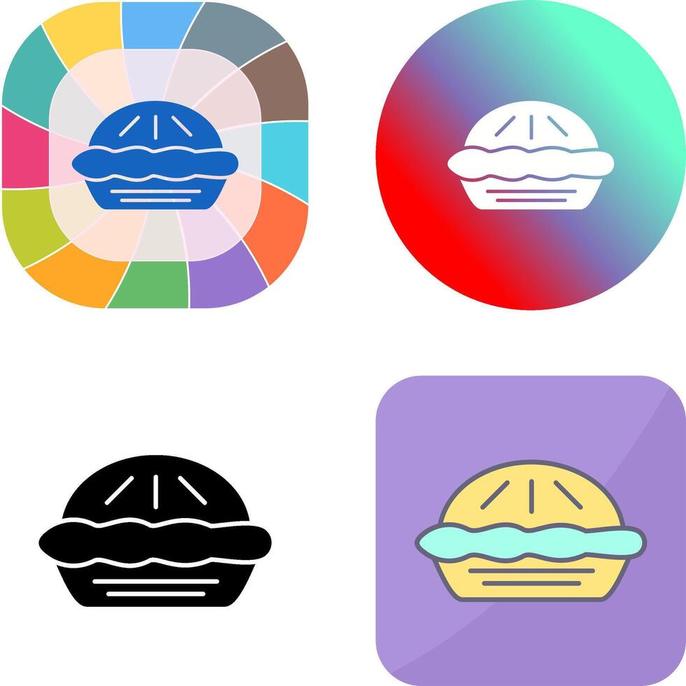 Pie Icon Design vector