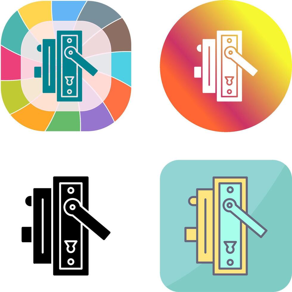 Door Handle Icon Design vector