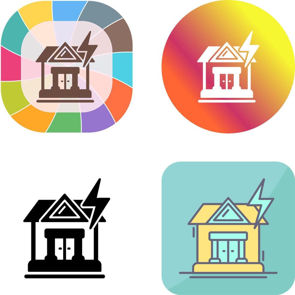 Natural Disaster Icon Design vector