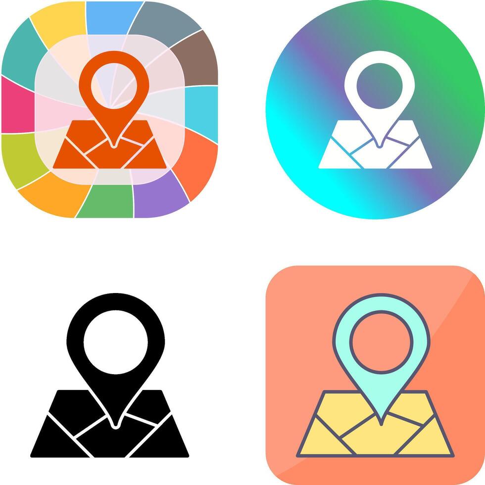 Map Icon Design vector