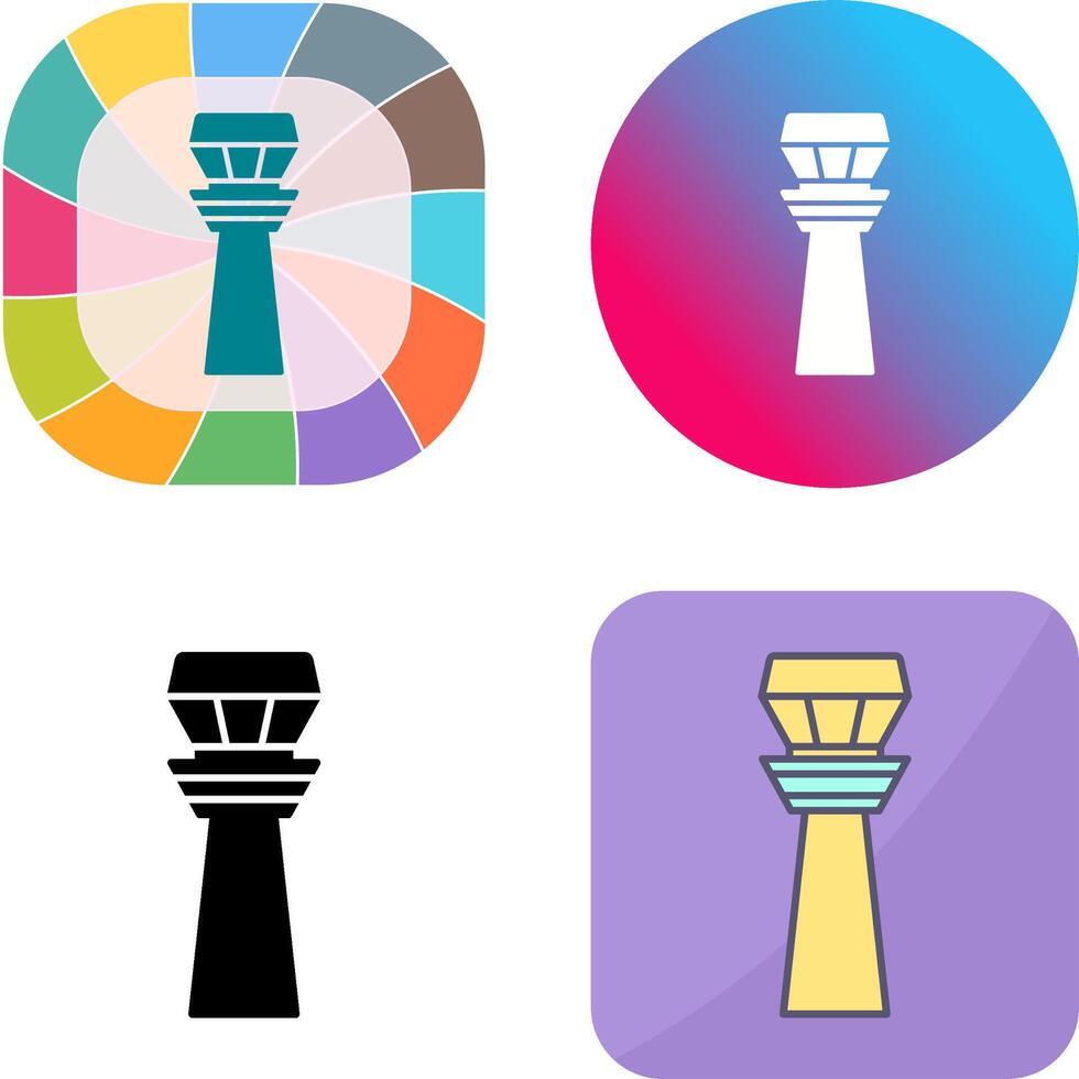 Control Tower Icon Design vector