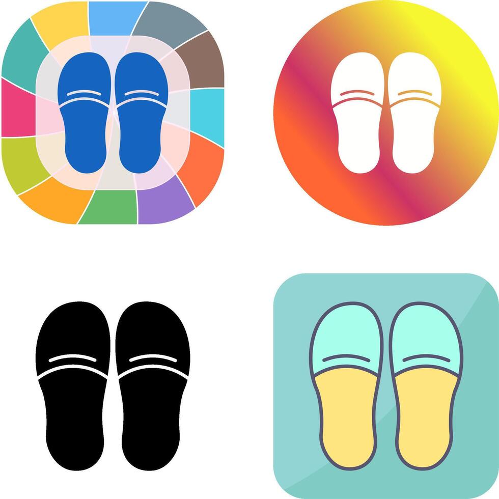 Slippers Icon Design vector