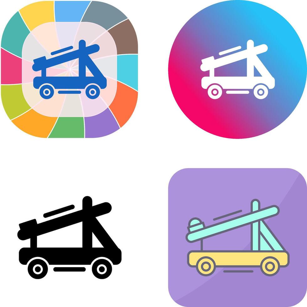 diseño de icono de catapulta vector