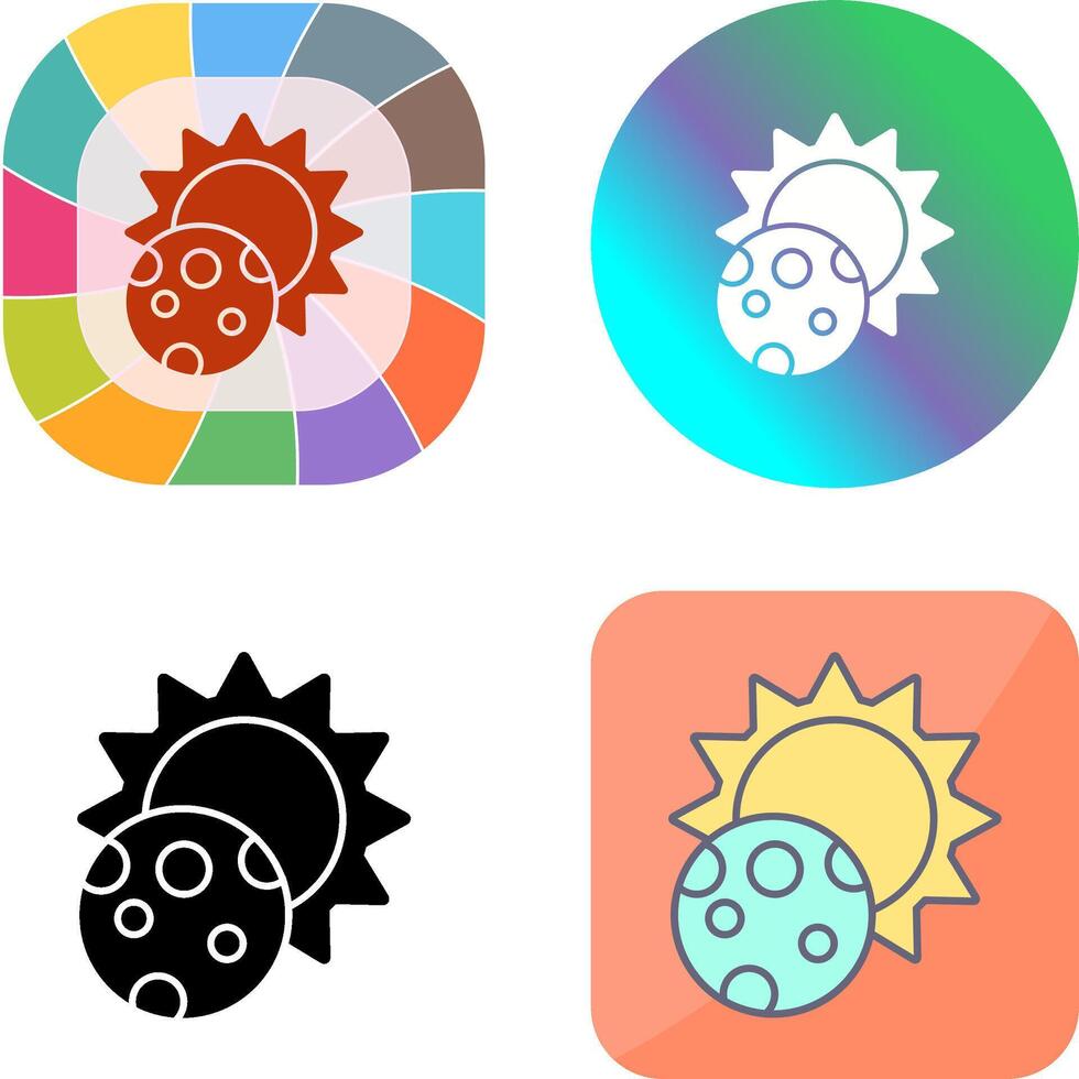 Eclipse Icon Design vector