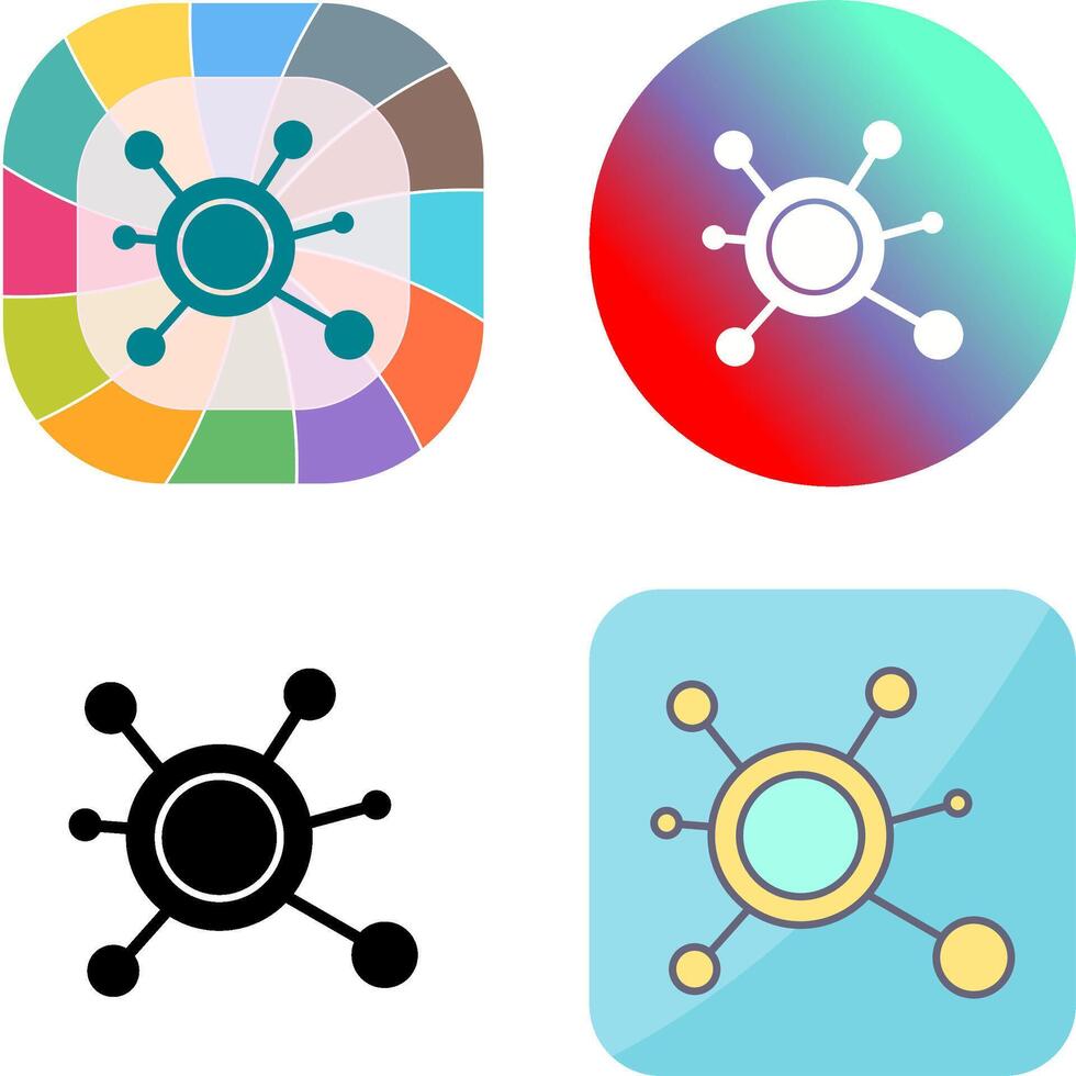Molecule Icon Design vector