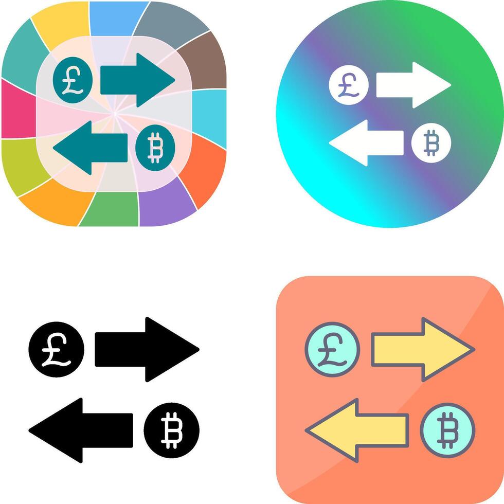 Exchange Icon Design vector
