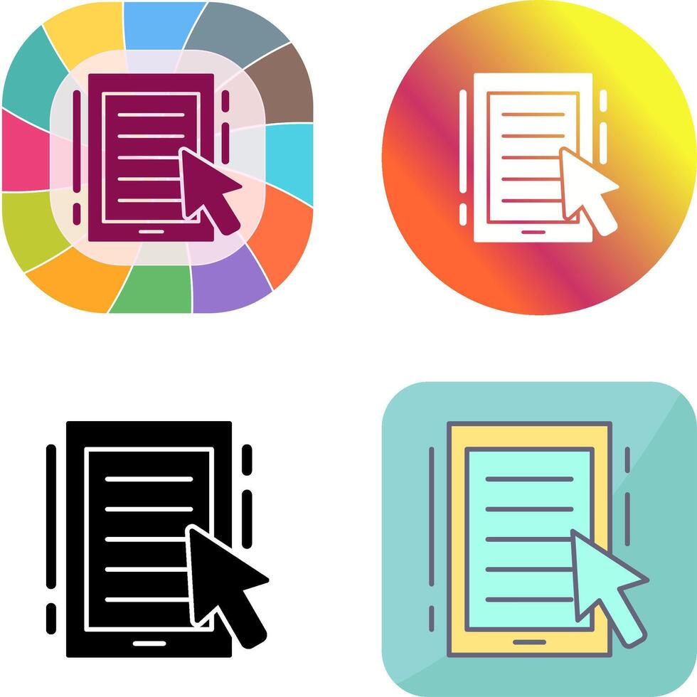 Ebook Icon Design vector