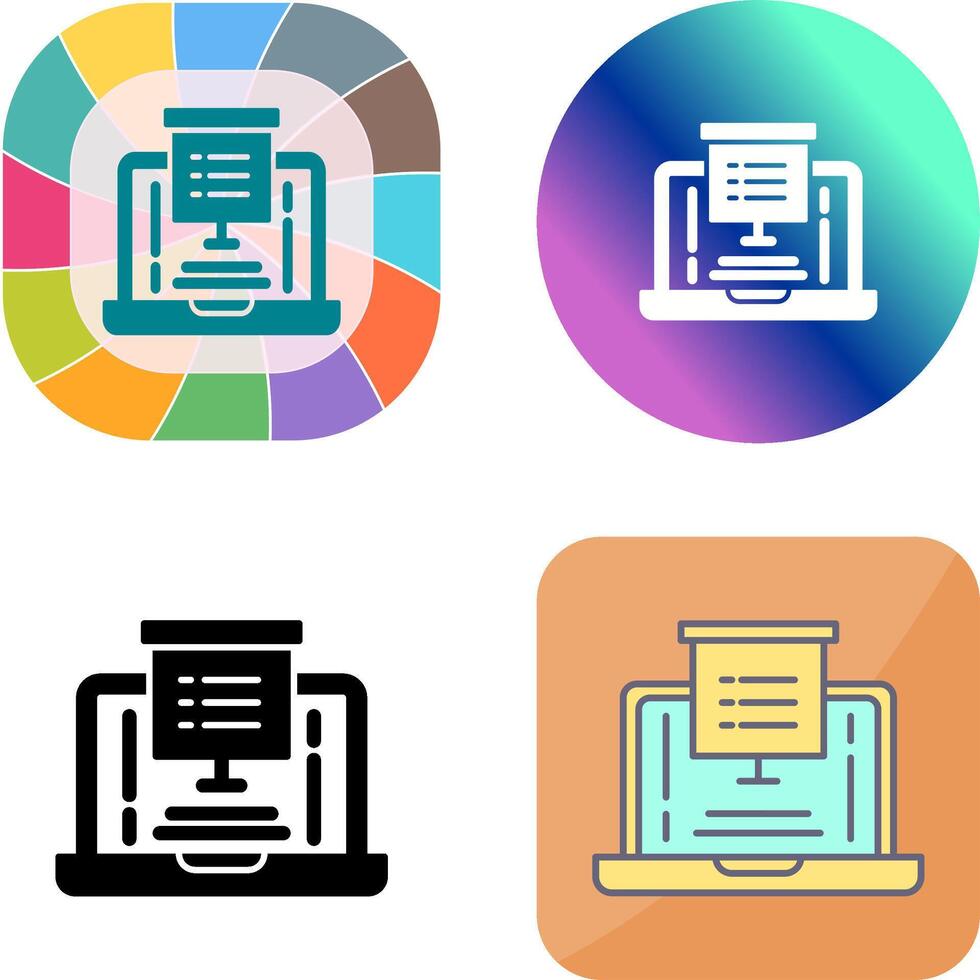 Presentation Icon Design vector