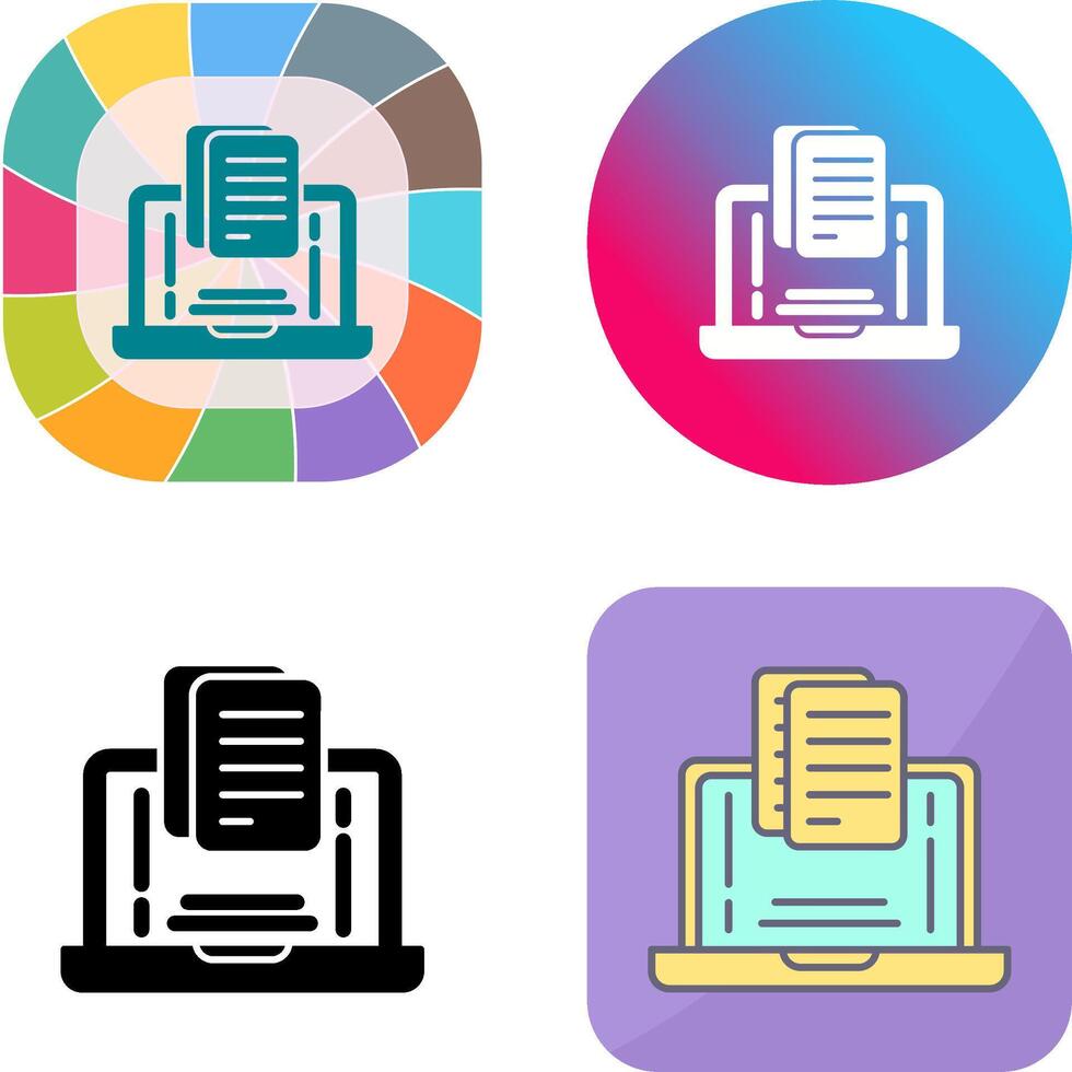Document Icon Design vector