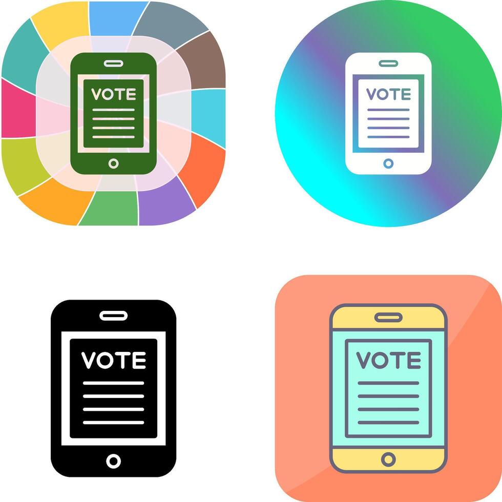 Vote Icon Design vector