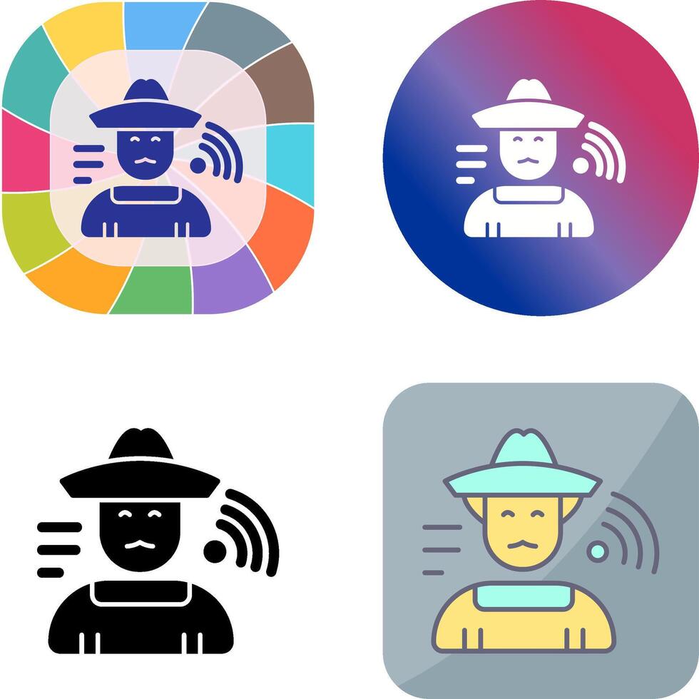 Farmer Icon Design vector