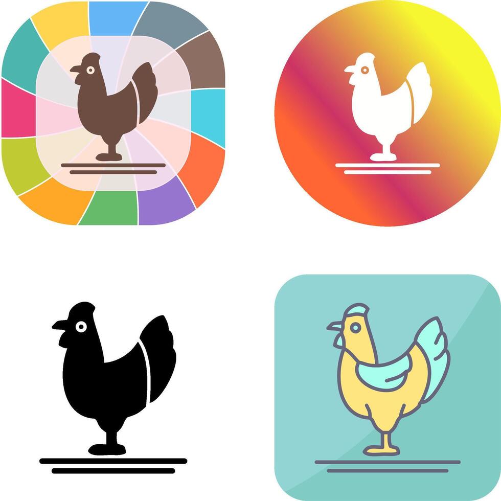 Poultry Icon Design vector