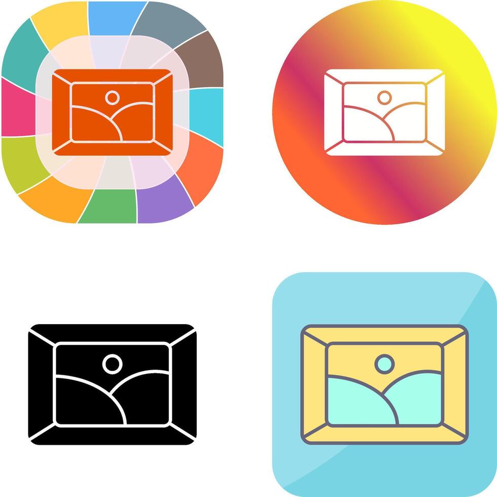 Frame Icon Design vector