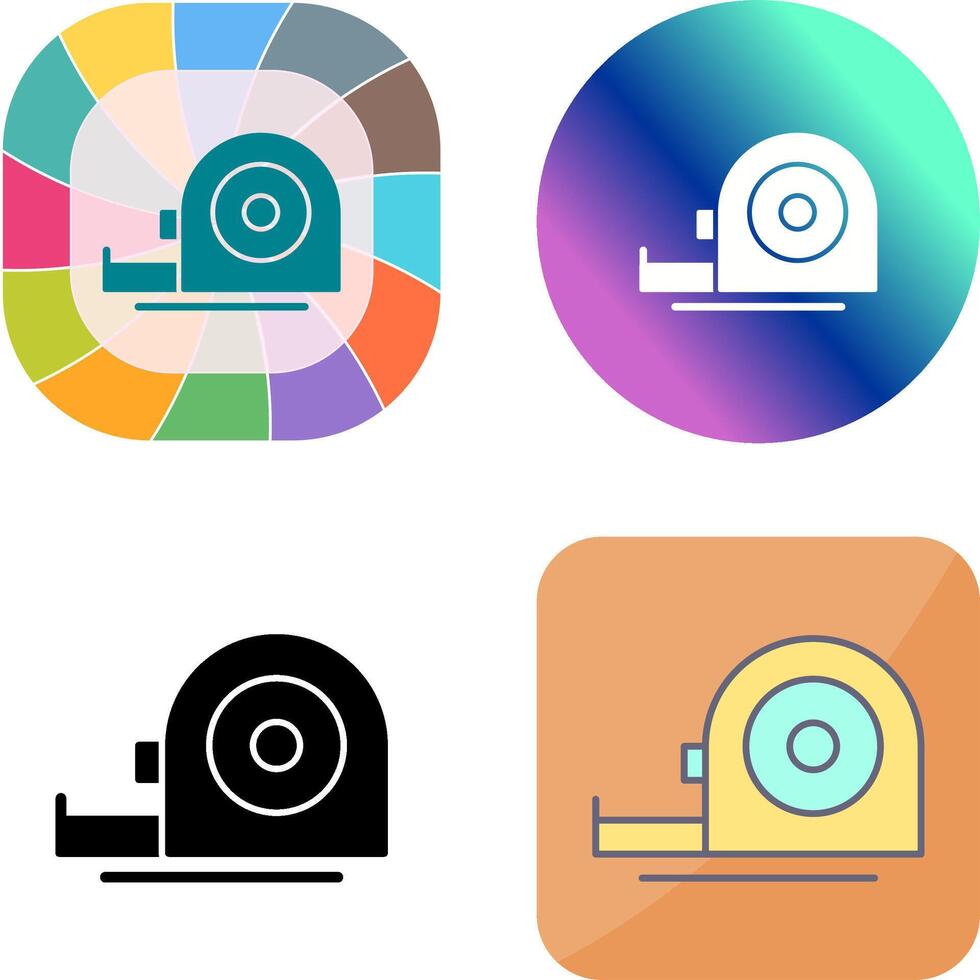 Measuring Tape Icon Design vector