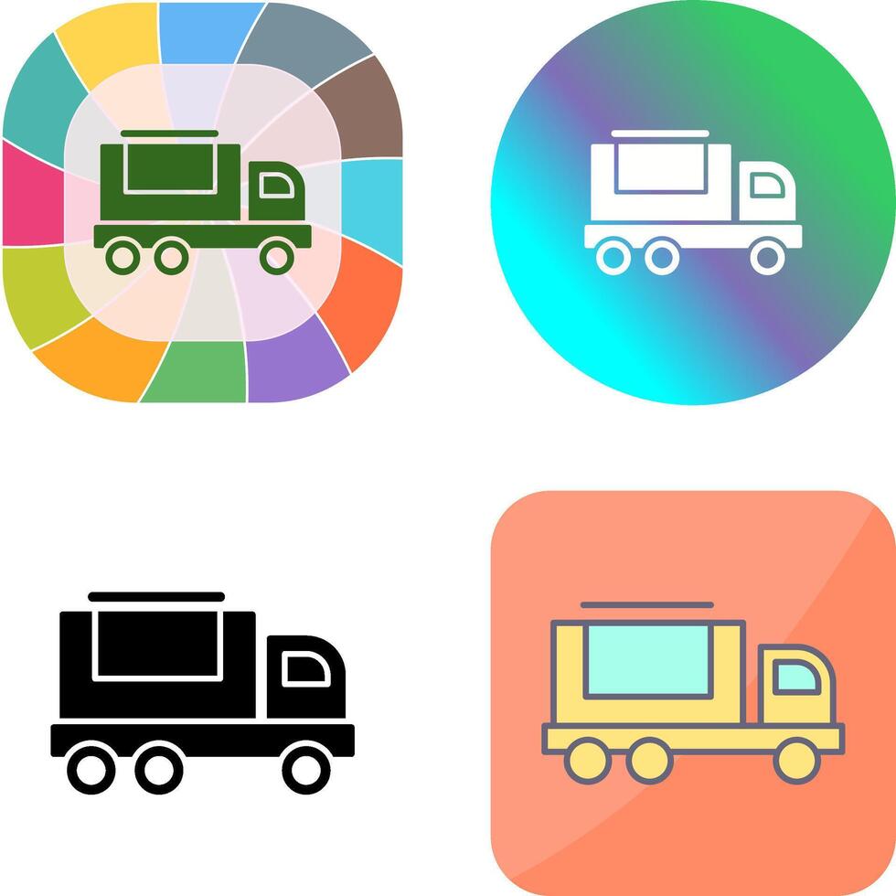 Cargo Truck Icon Design vector