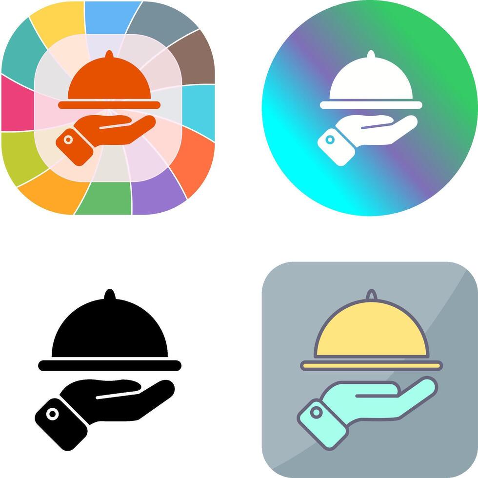 Waiter Icon Design vector