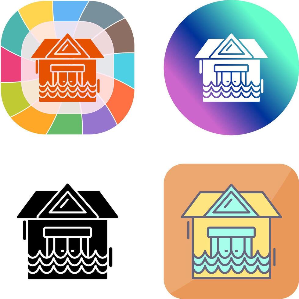 Natural Disaster Icon Design vector