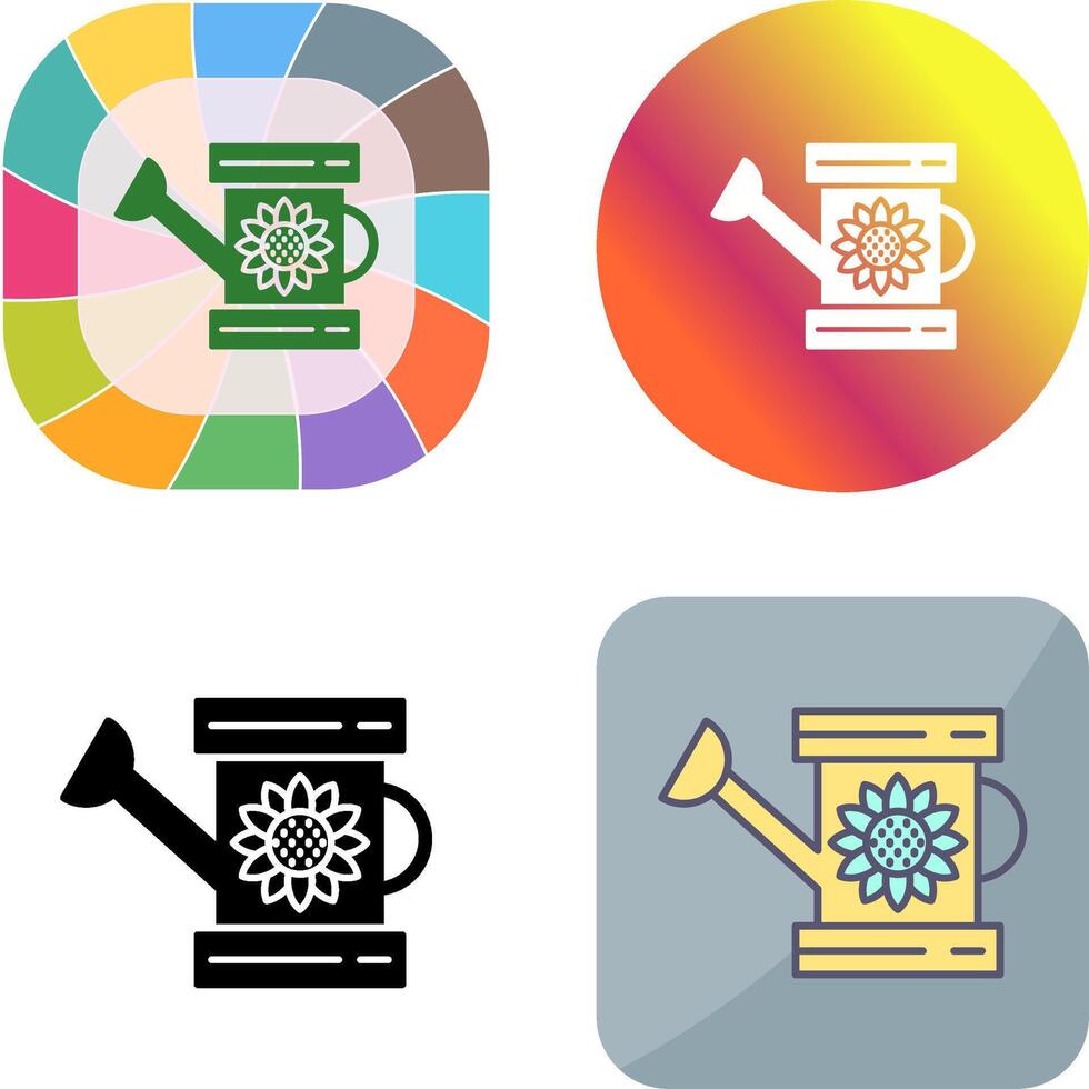 Watering Can Icon Design vector