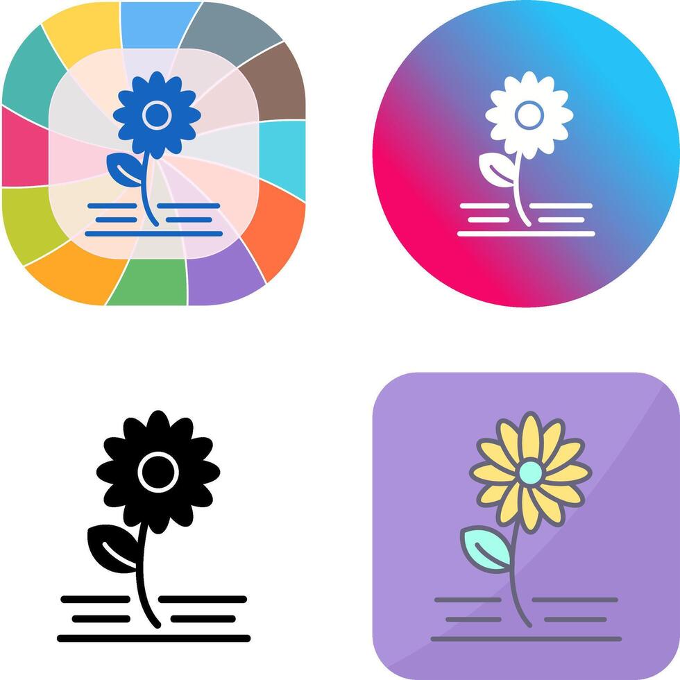 Flowers Icon Design vector