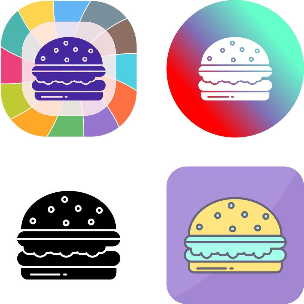 diseño de icono de hamburguesa vector