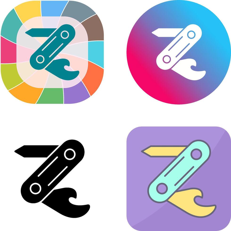 Swiss Army Knife Icon Design vector