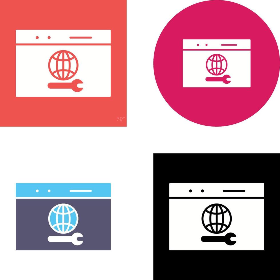 Unique Web Support Icon Design vector