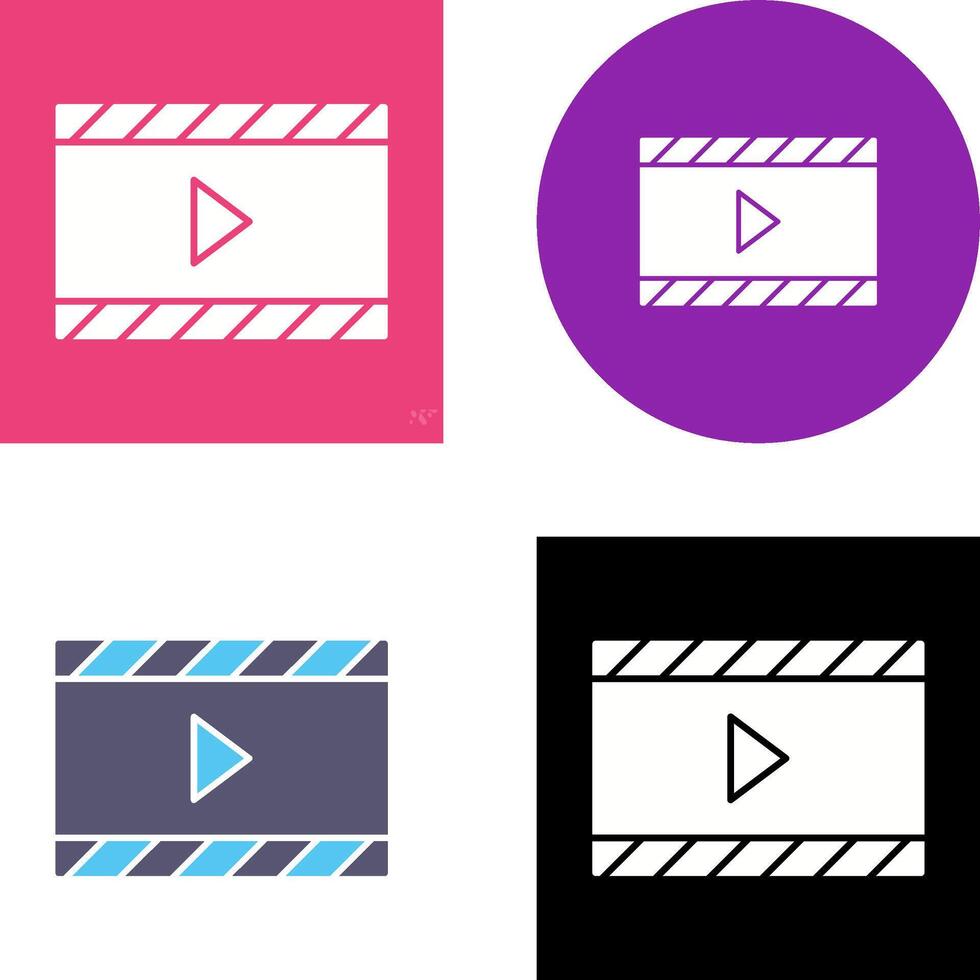 Unique and Animation Icon Design vector