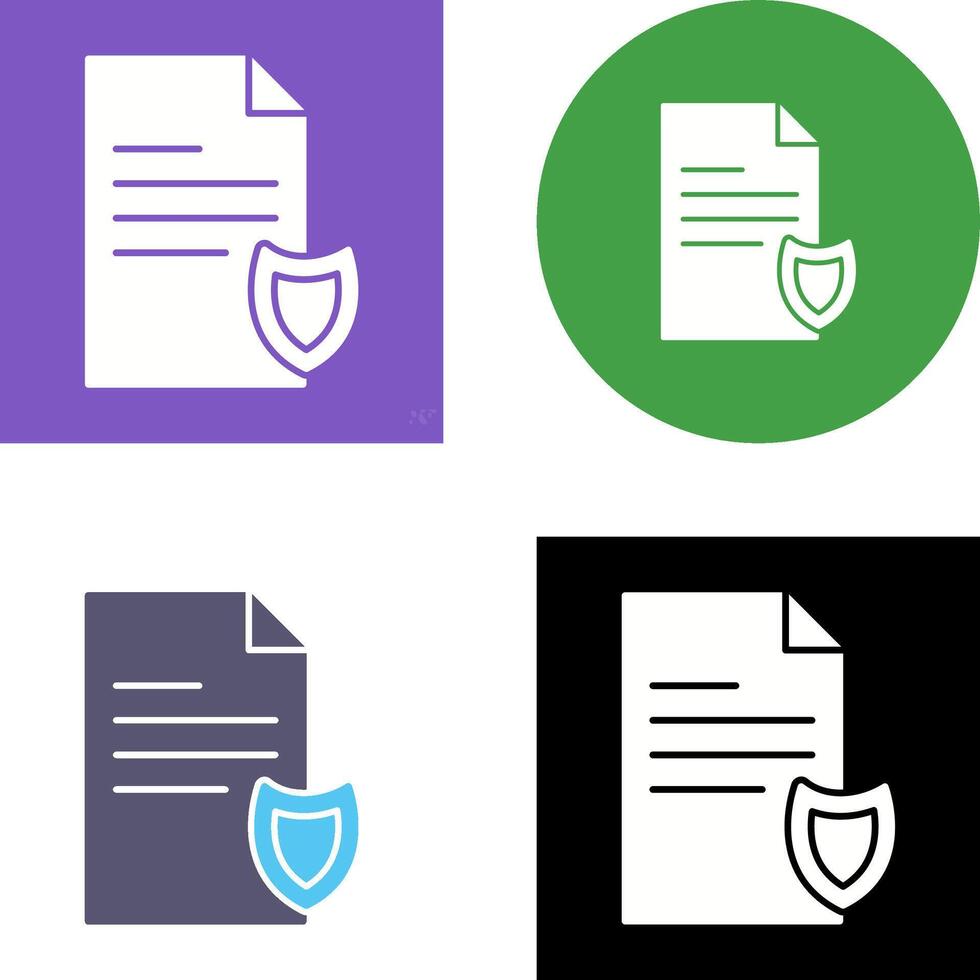 Private Document Icon Design vector