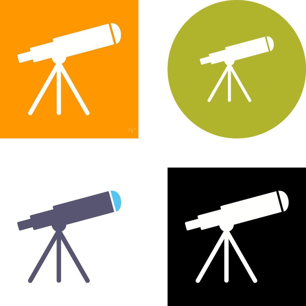 Telescope Icon Design vector