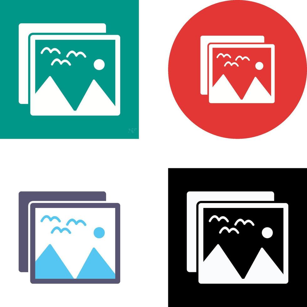 Pictures Icon Design vector