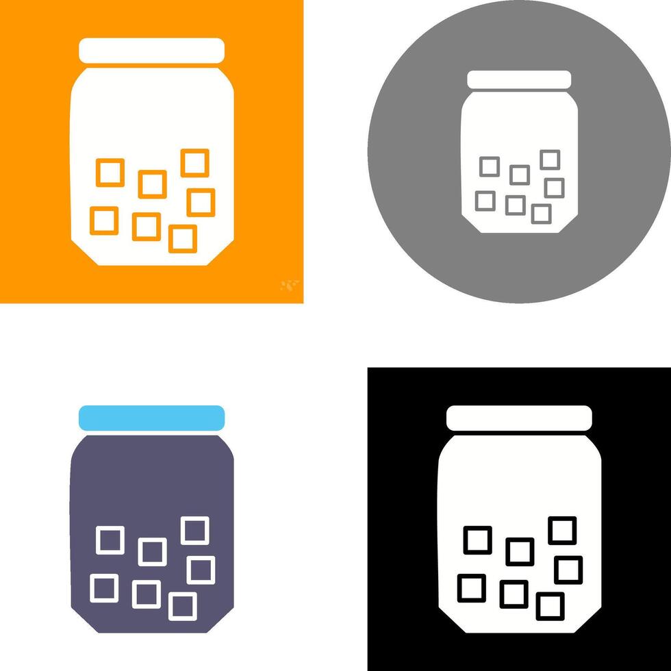 Sugar Bottle Icon Design vector