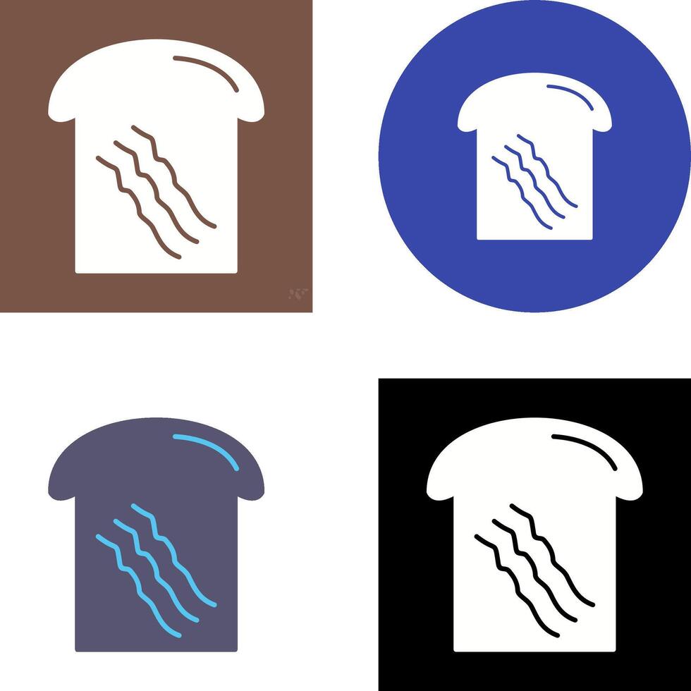 Toast Icon Design vector