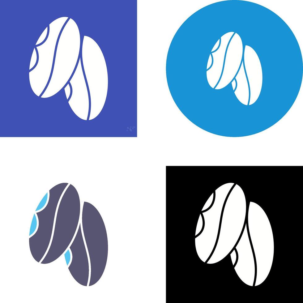 Coffee Grain Icon Design vector