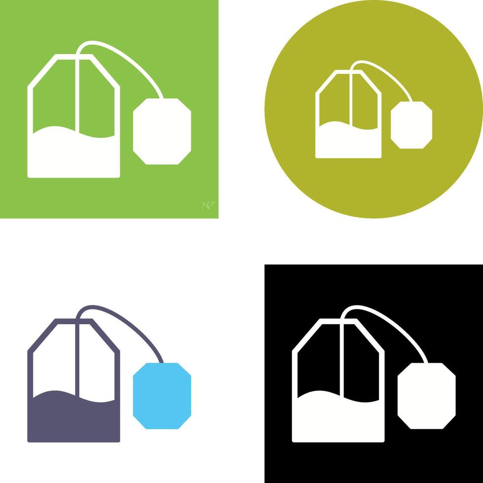 Tea Bag Icon Design vector