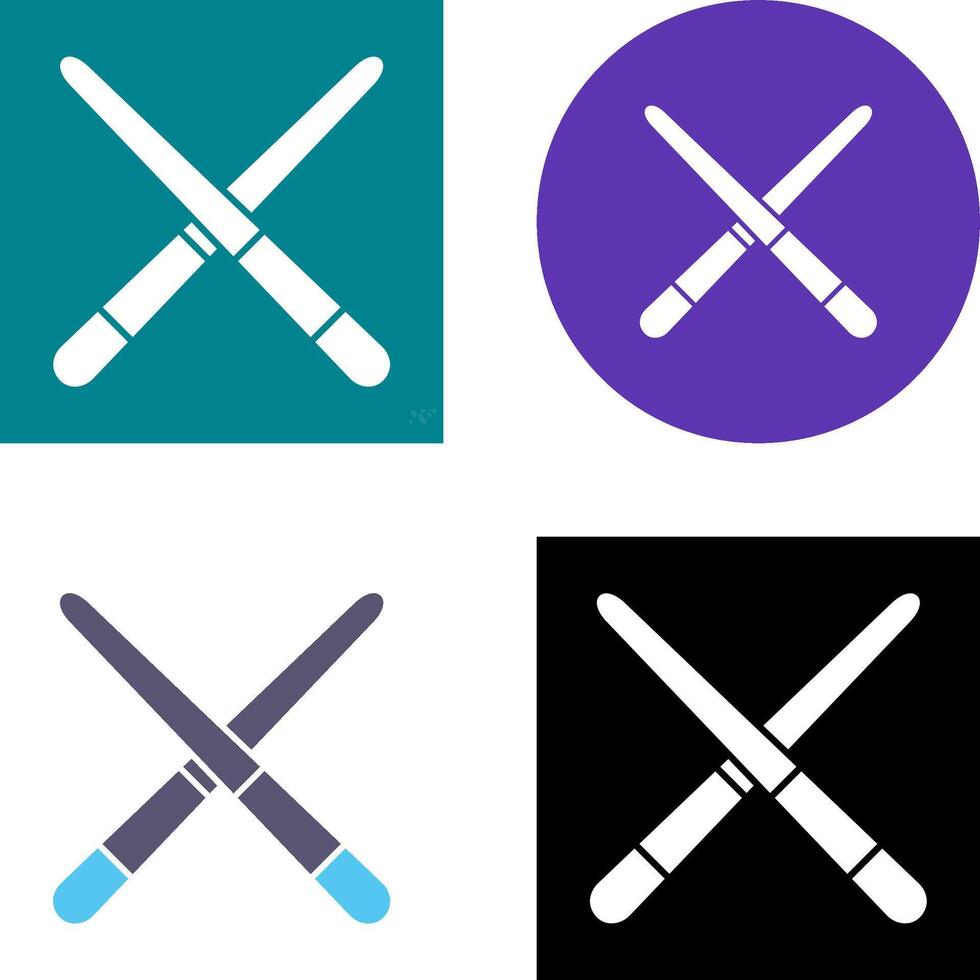 Pool Cue Icon Design vector