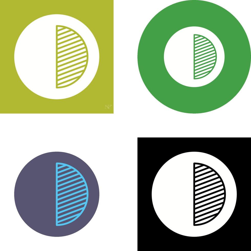 Unique Contrast Icon Design vector