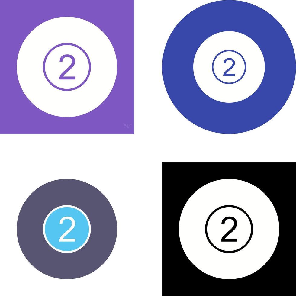 Pool Ball Icon Design vector