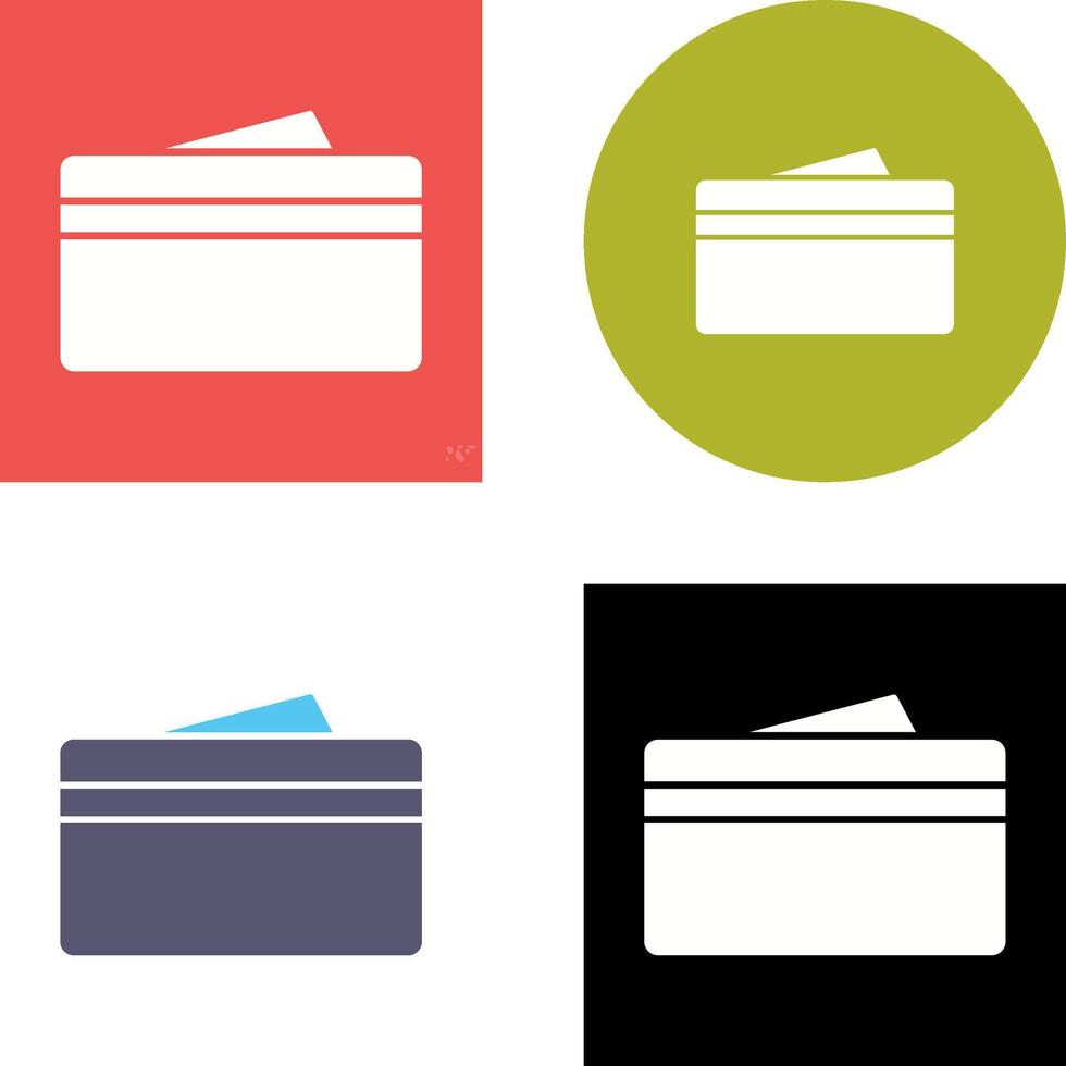 Unique Wallet Icon Design vector