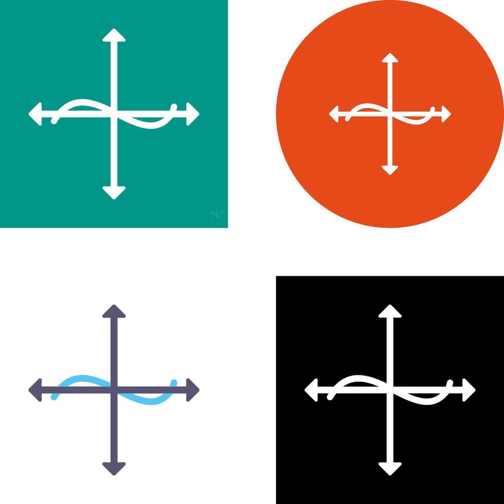 Unique Graph Icon Design vector