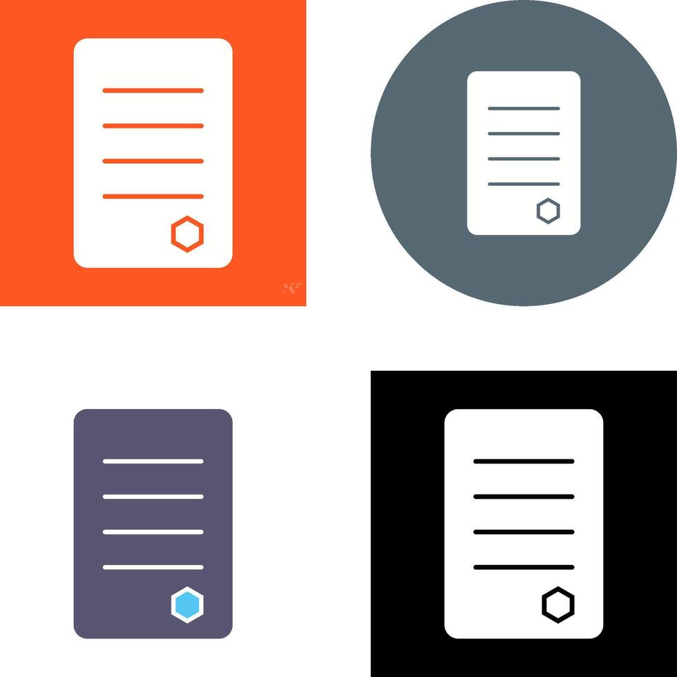 Unique Reports Icon Design vector