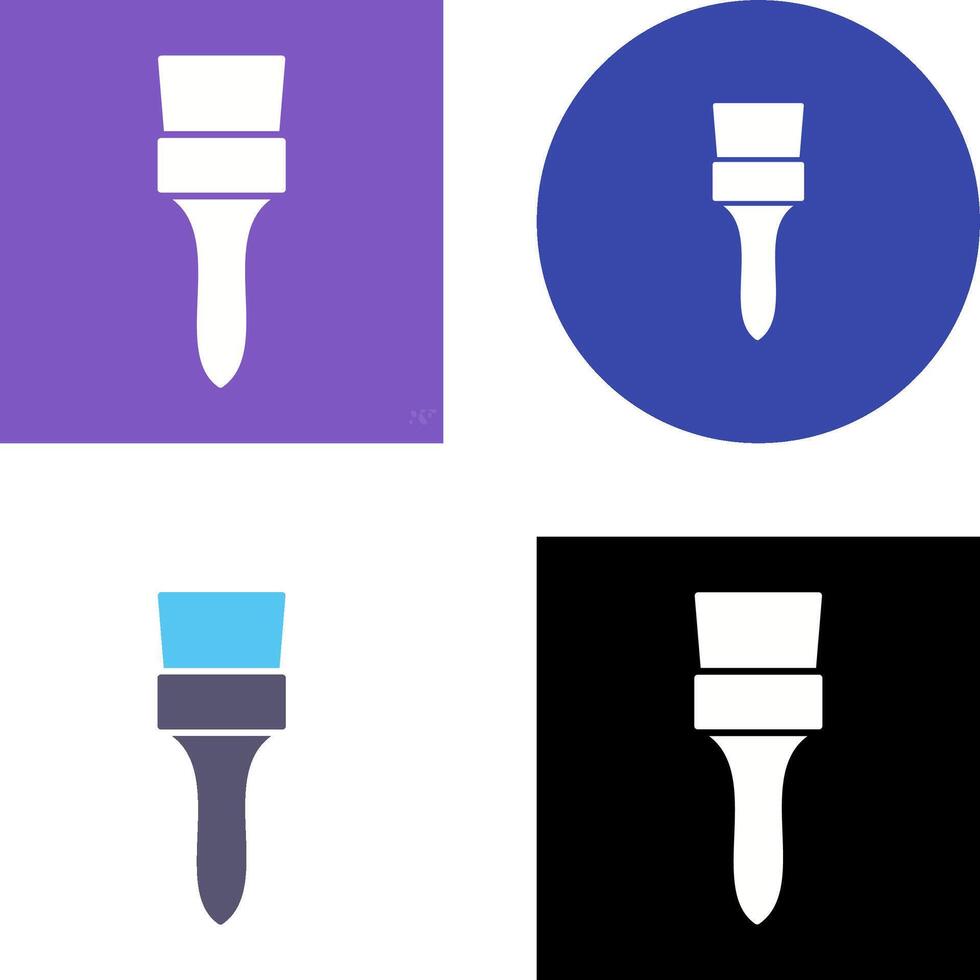 Unique Brush Icon Design vector