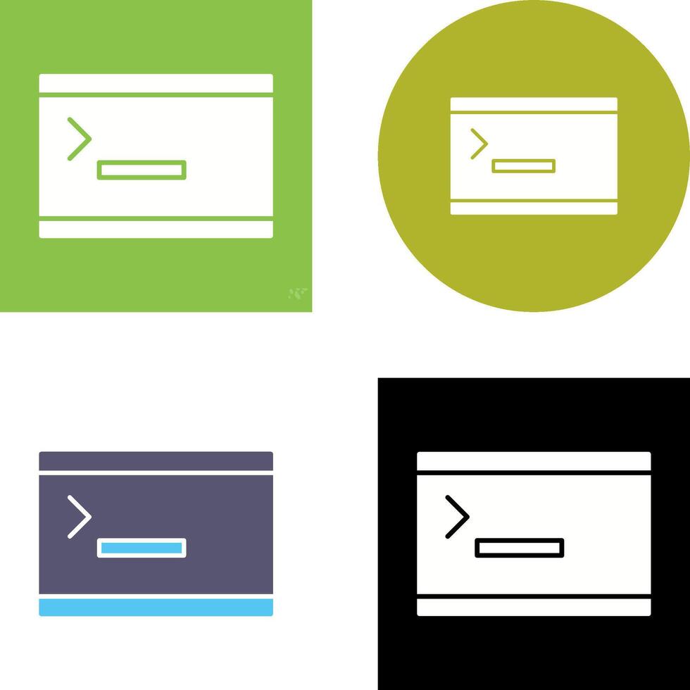 Unique Console Icon Design vector