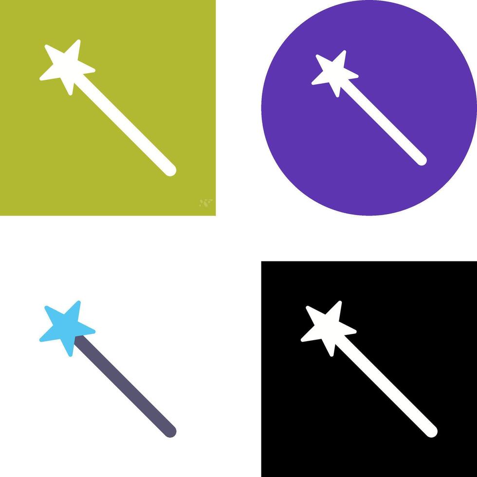 Unique Magic Icon Design vector