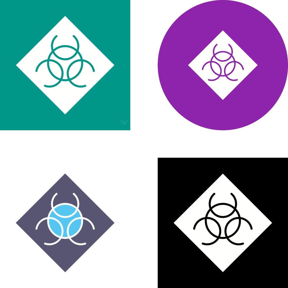 Biological Hazard Icon Design vector