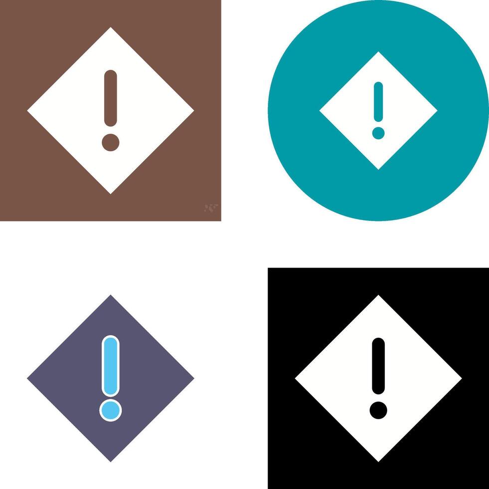 Warning Icon Design vector